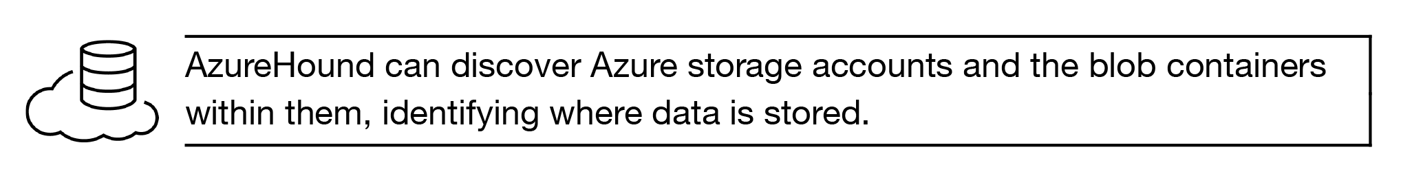AzureHound can discover Azure storage accounts and the blob containers within them, identifying where data is stored.