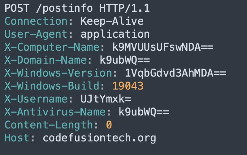A screenshot displays a coded script, illustrating a POST request within a programming environment.