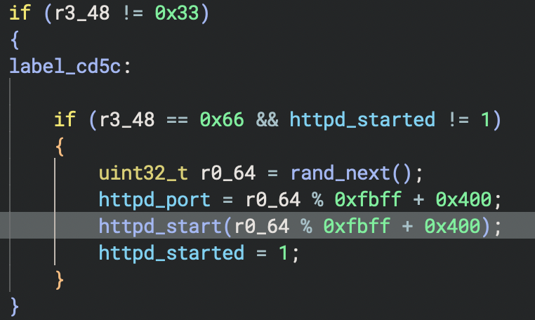 Screenshot of a code snippet written in C. The code includes an if statement checking conditions.