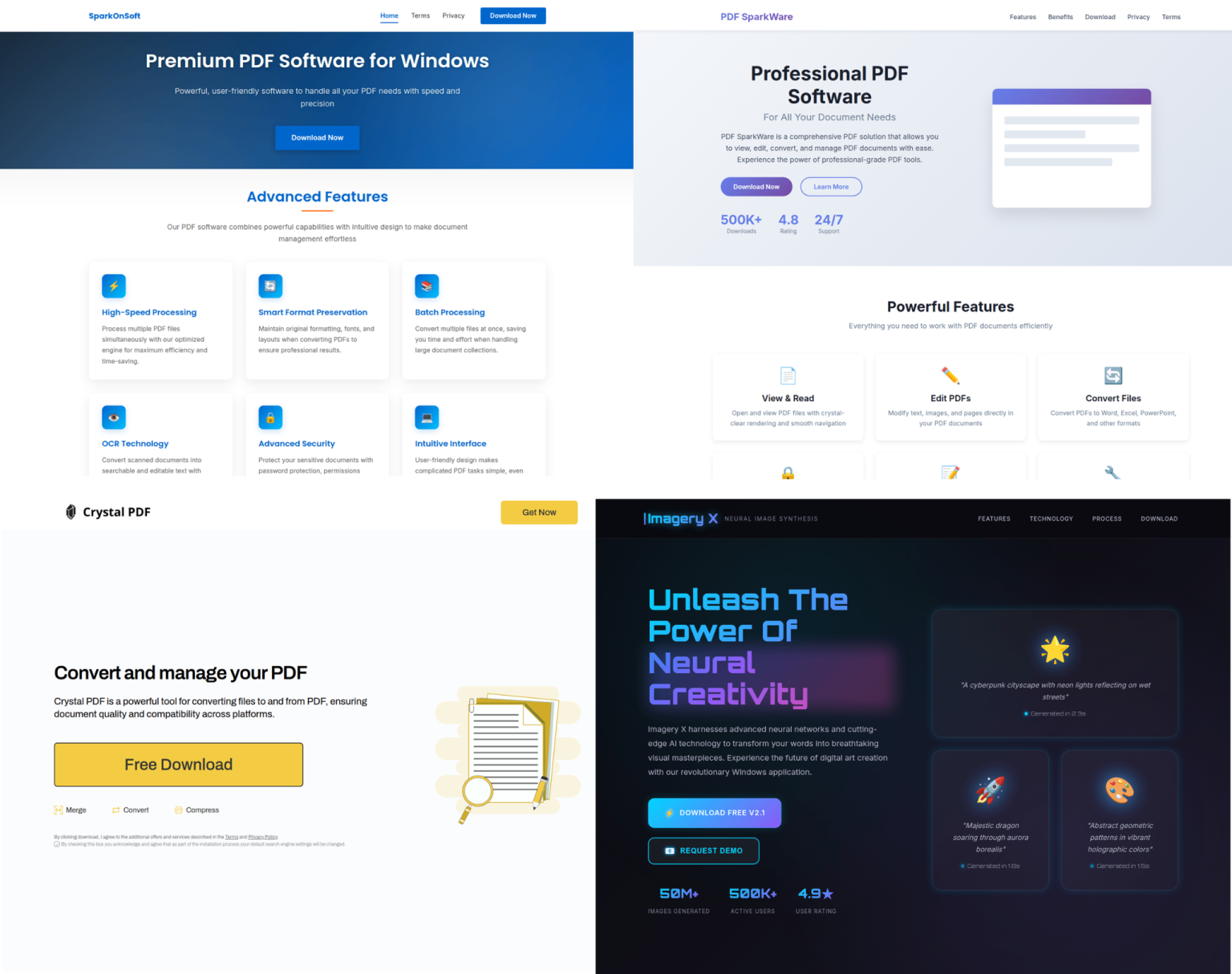 Download pages for TamperedChef-style fake productivity applications